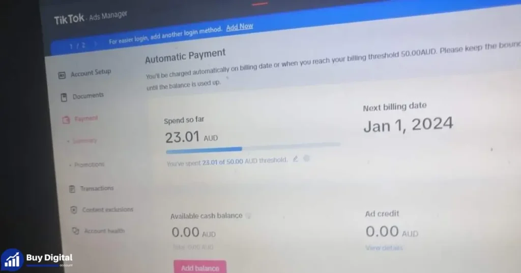 Get High Threshold TikTok Ads Account