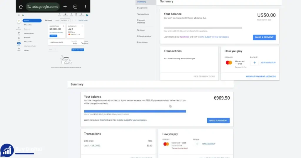 Purchase Google Ads Threshold Account