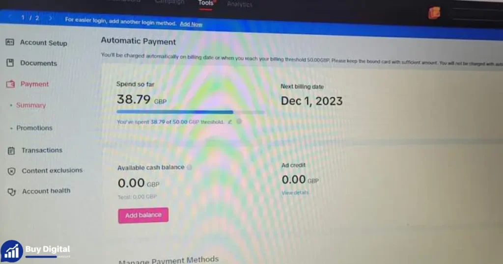 Purchase TikTok Ads Threshold Account
