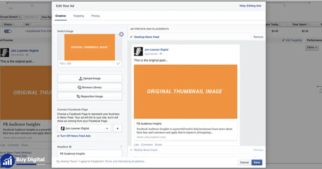 Can you edit an ad on Facebook after posting