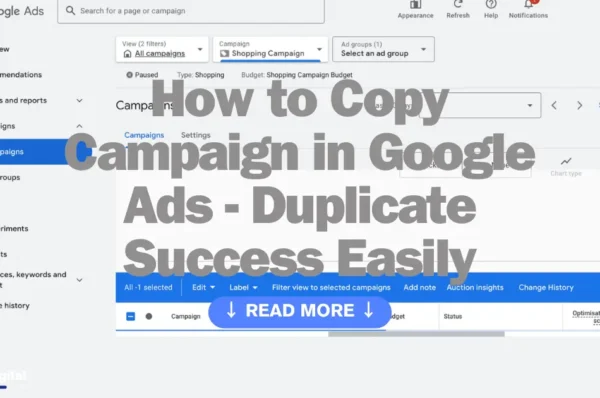 How to Copy Campaign in Google Ads