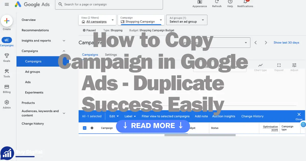 How to Copy Campaign in Google Ads