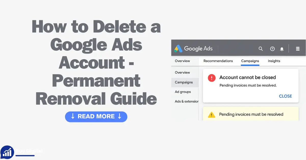 How to Delete a Google Ads Account