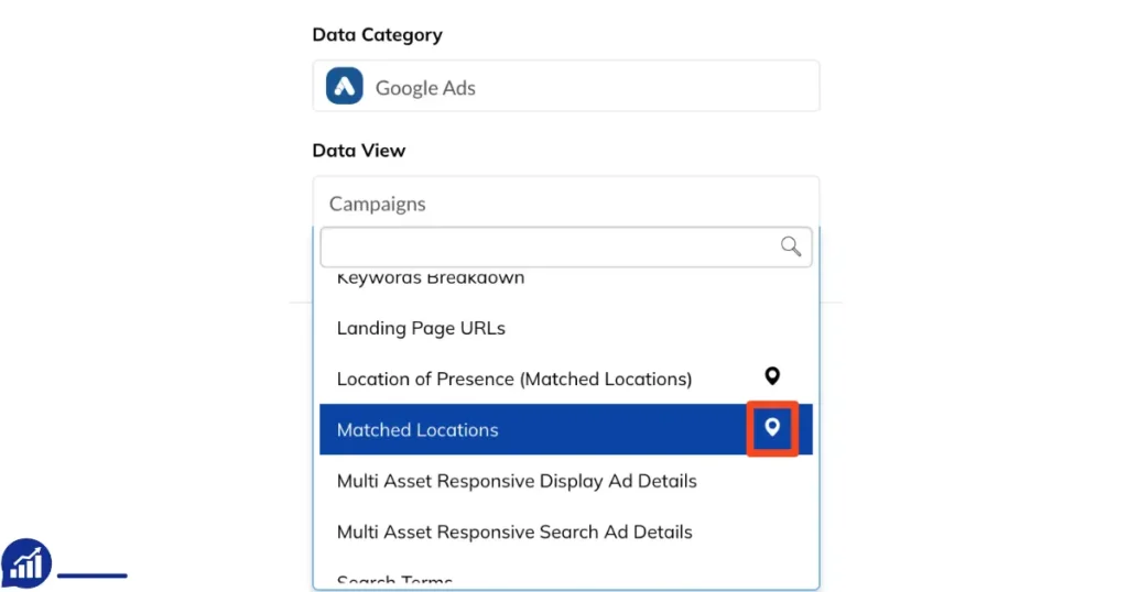 How to see matched locations in Google Ads