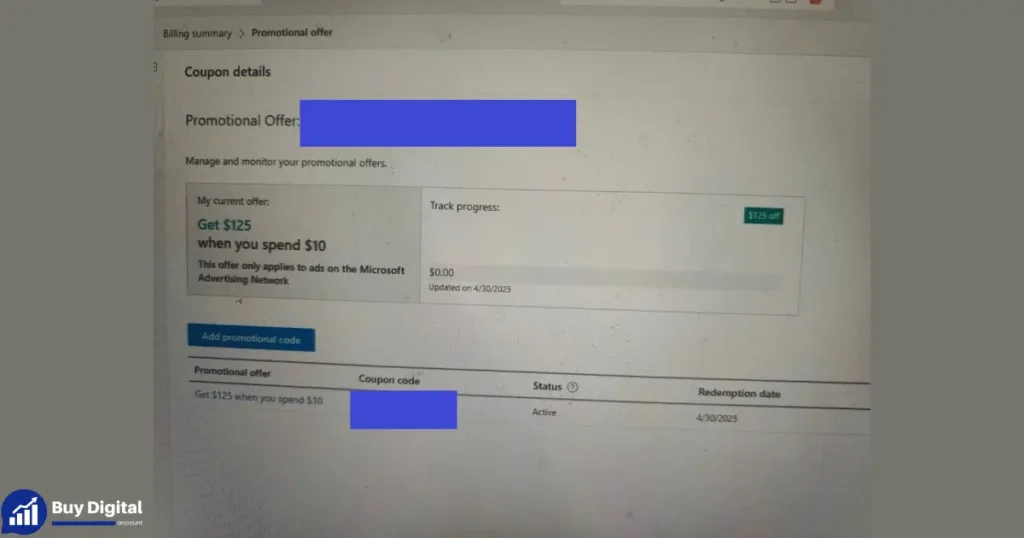 Purchase Bing Ads Coupon Code
