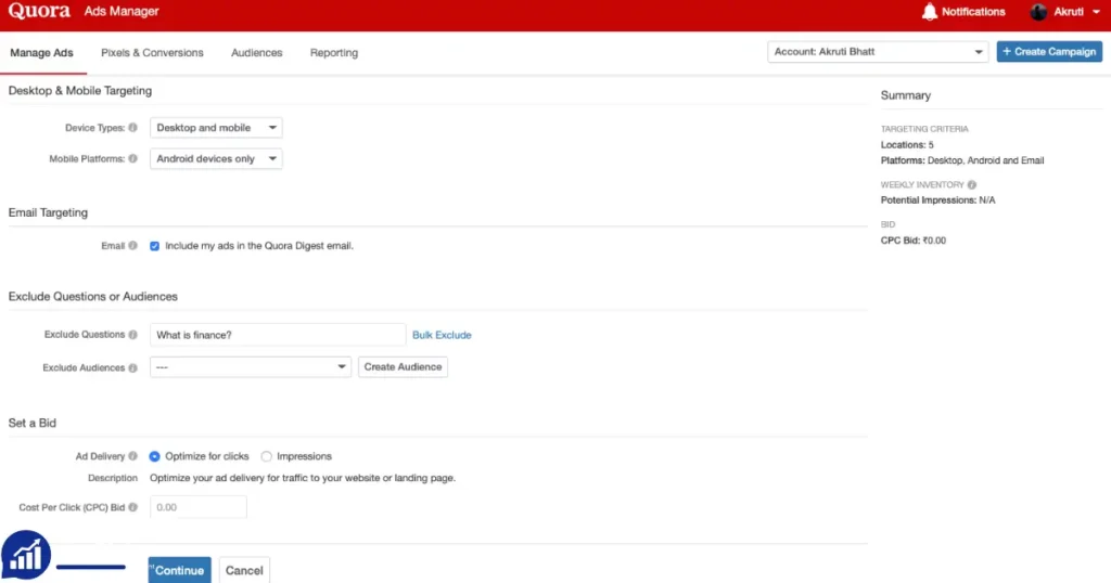 Purchase Quora Advertising Account