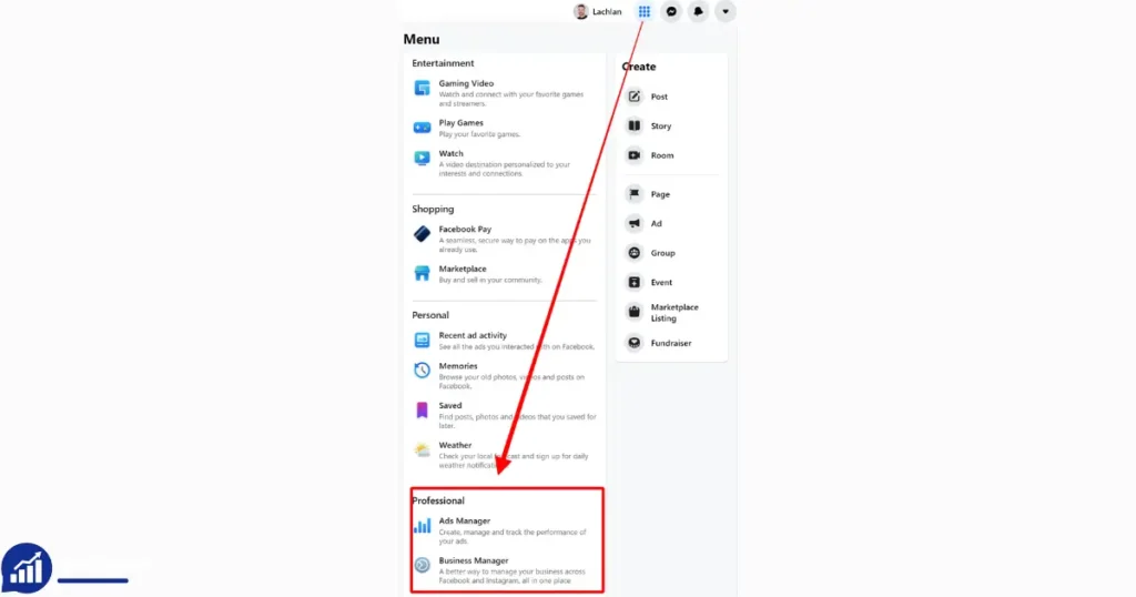 Where can I find my Facebook Ads Manager