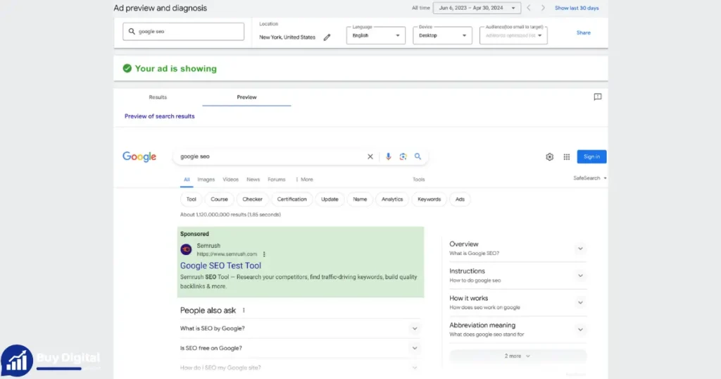 anonymous ad preview tool