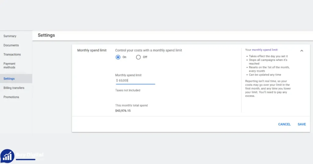 google ads unlimited budget