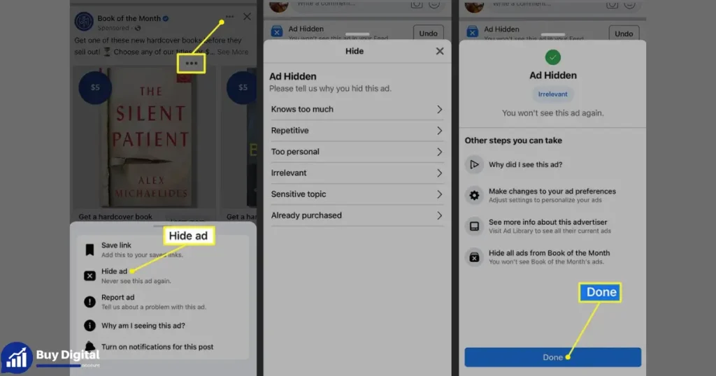 how to get rid of all ads on facebook mobile