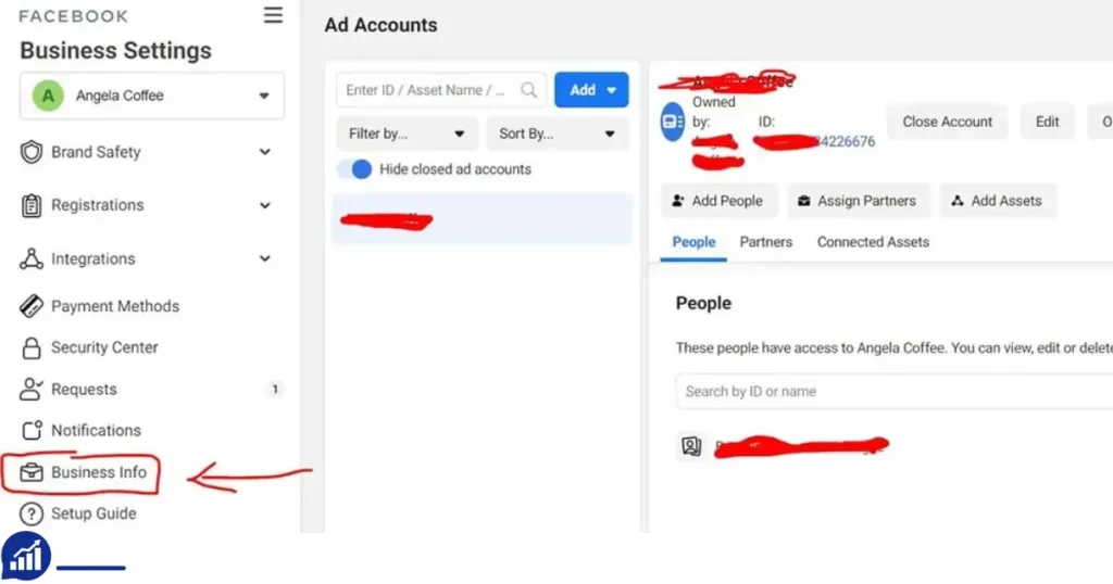 how to remove disabled ad account from business manager
