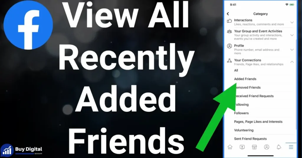 how to see recently added friends on facebook messenger