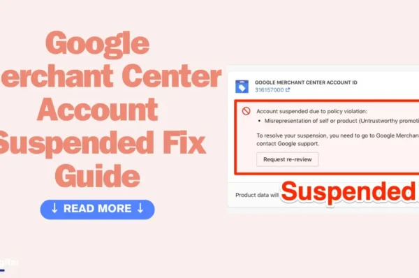 Google Merchant Center Account Suspended
