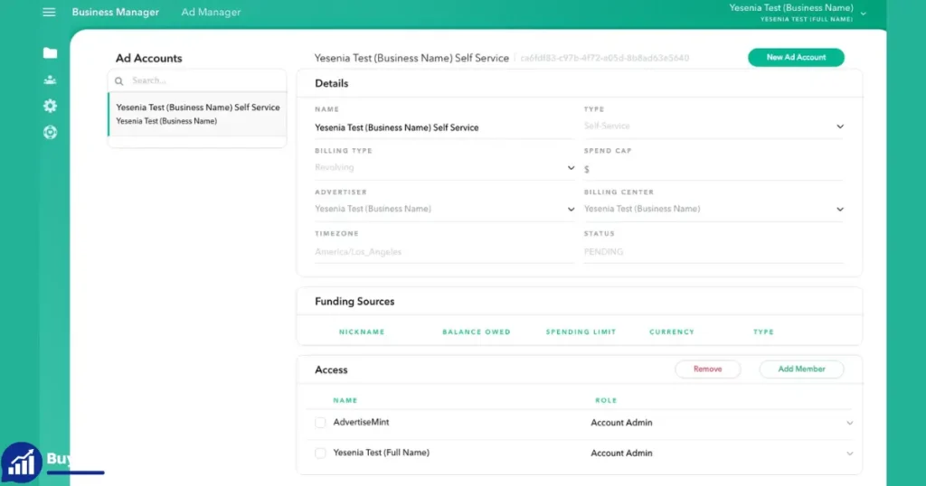 Snapchat Ads Agency Account Rental Service